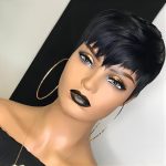 Wearable pixie cut wig
