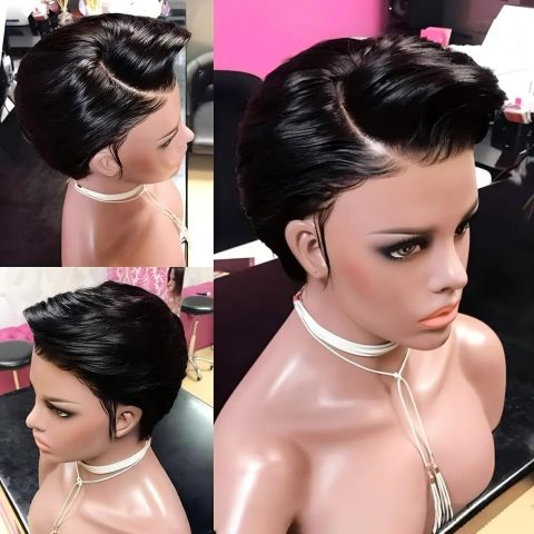 Lace front pixie bob