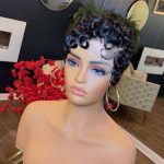 Lace front pixie cut wig