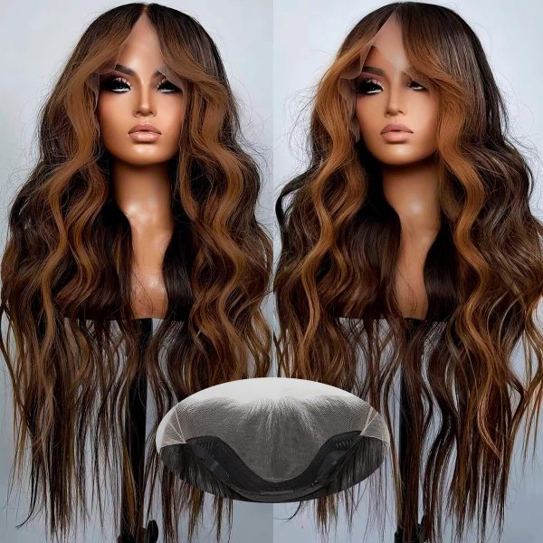 High-Definition Synthetic Lace Front Wavy Wig