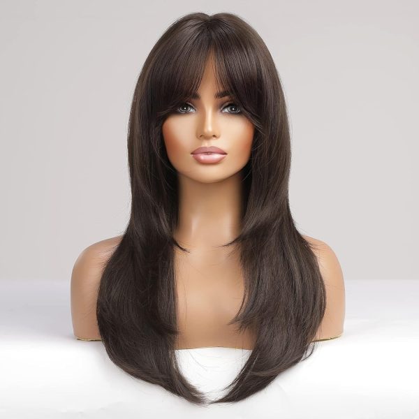 Women's Dark Brown Long Wig