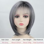 Short, grey and white mixed tone