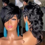 Retro mullet wig