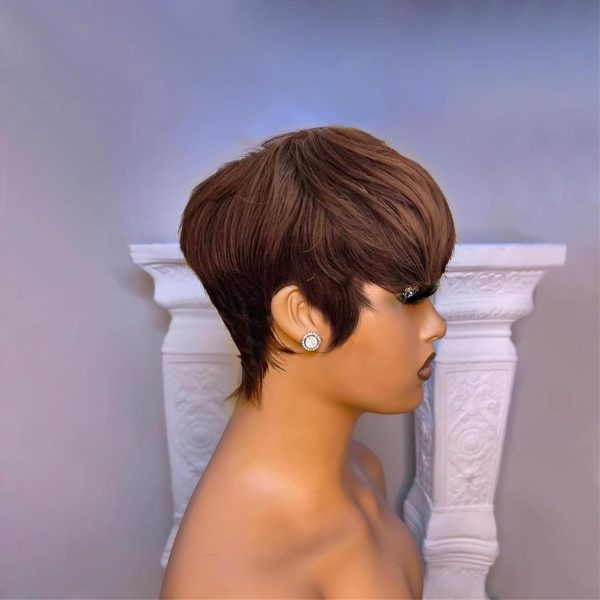 Human hair short bob wig