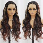 Dark Burgundy Glue-Free Long Deep Wavy Wig