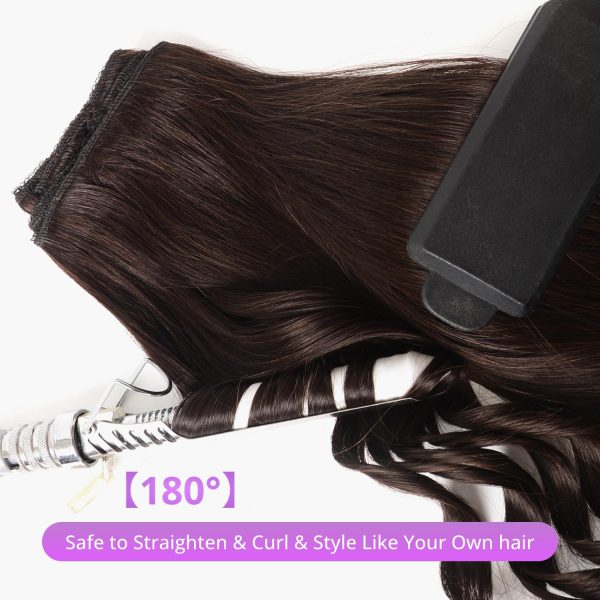 20" Seamless Silky Straight Human Hair Clip-Ins