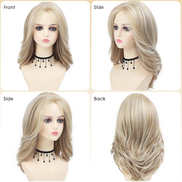 Light Golden Layered Wavy Wig