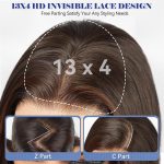 13x4 lace dark brown bob wig