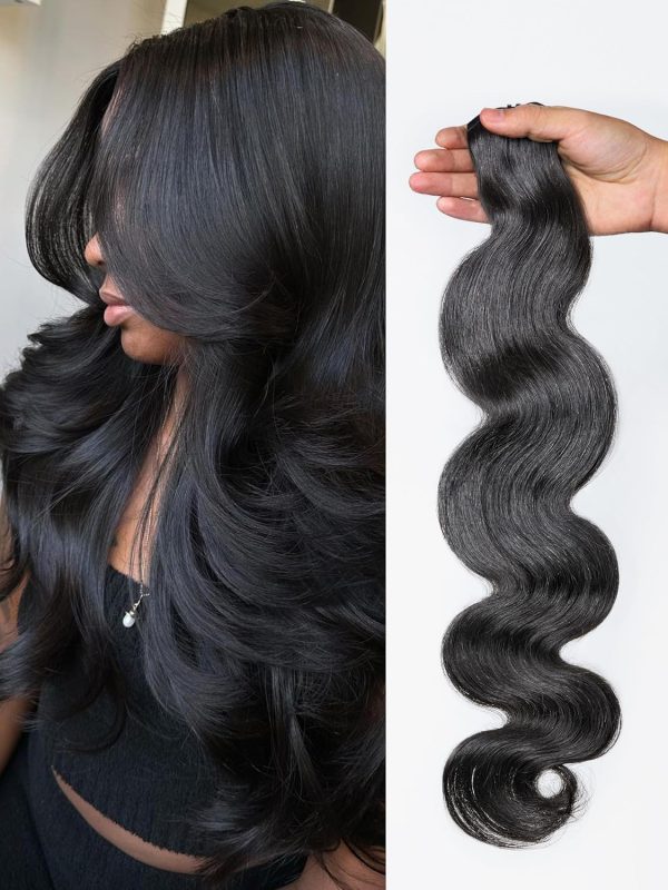 20" Body Wave Seamless Human Hair Clip-Ins