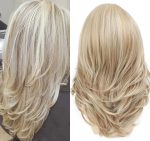 Light Golden Layered Wavy Wig